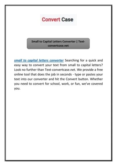 Make a Capital Letters From Text に対する画像結果