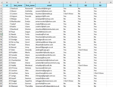 Image result for Qualitative Coding Excel Spreadsheet