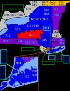 Image result for 607 Area Code Map