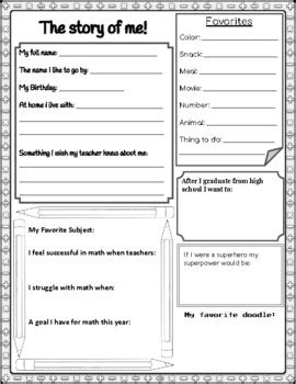 Image result for Student Introduction Worksheet