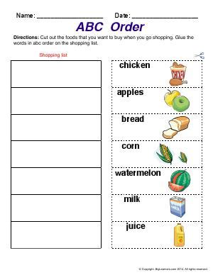 Image result for ABC Order First Grade