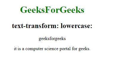 Image result for Text Transform in CSS