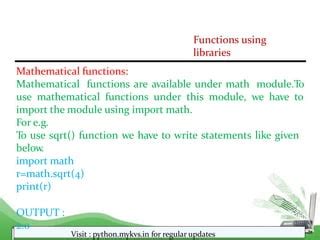Image result for Function in Python Class 12