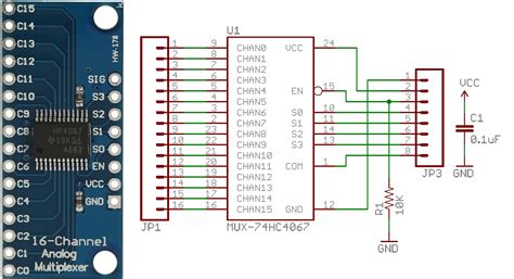 Image result for Cd74hc4067 Arduino