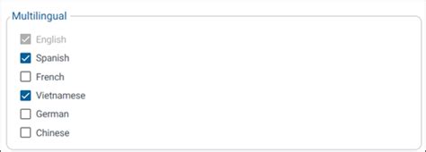 Multilanguage Support に対する画像結果