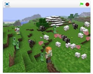 Résultat d’images pour Scratch Minecraft Code