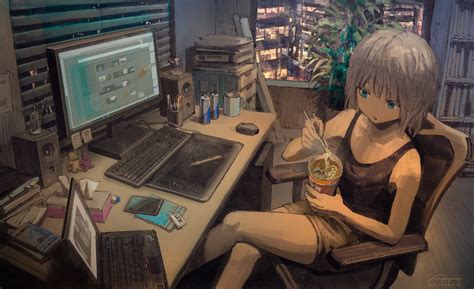 Image result for Anime About Computer Science Black