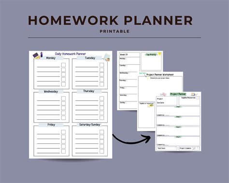 3rd Grade Homework Planner に対する画像結果