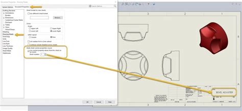 Image result for SolidWorks Drawing Properties Table