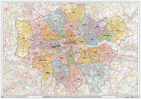 Image result for Surrey Postcode Map