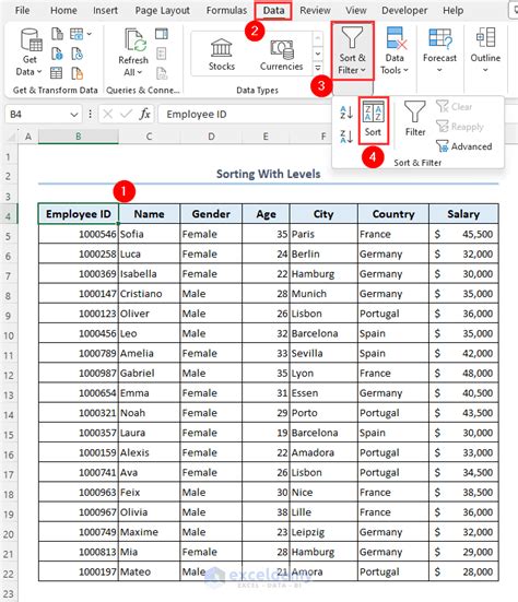 Image result for excel sorting feature