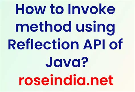 Java Method Invoke Example に対する画像結果