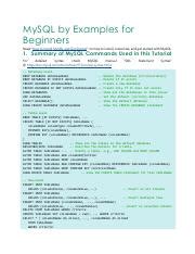 Image result for MySQL Beginner Tutorial PDF