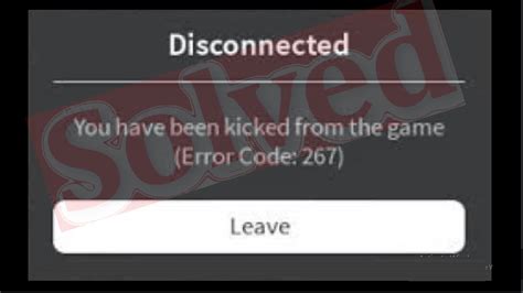 Image result for Disconnected Roblox Message