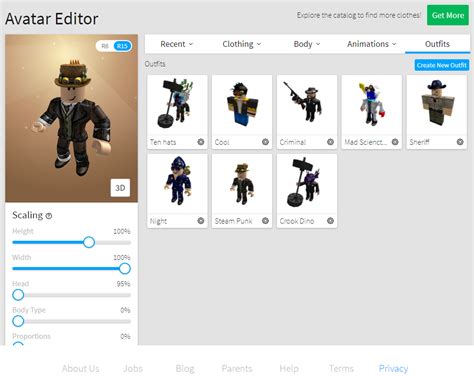 Toradh íomhá ar Avatar Editor Roblox Update