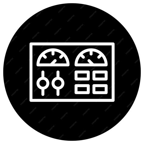 Toradh íomhá ar Control Panel Vector Icon