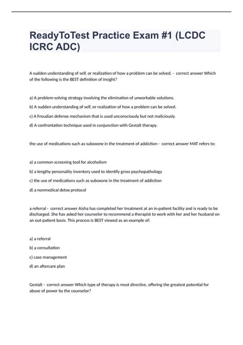 Toradh íomhá ar Lcdc Practice Exam