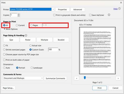 Image result for Print Dialog Box Options
