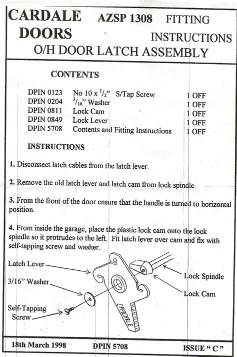 Up and Over Garage Door Fitting Instructions に対する画像結果
