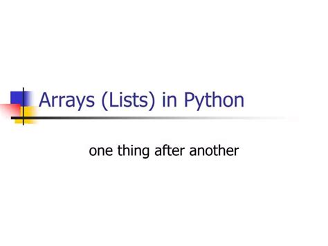 Image result for Arrays Lists in Python