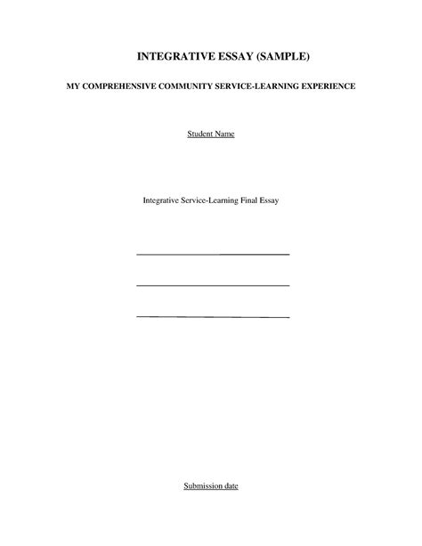 Integrative Essay Example के लिए छवि परिणाम