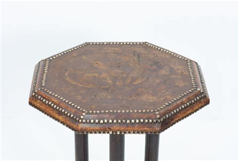 Image result for Leather Top Table Octagonal
