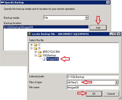 Bildergebnis für SSMS Restore Database