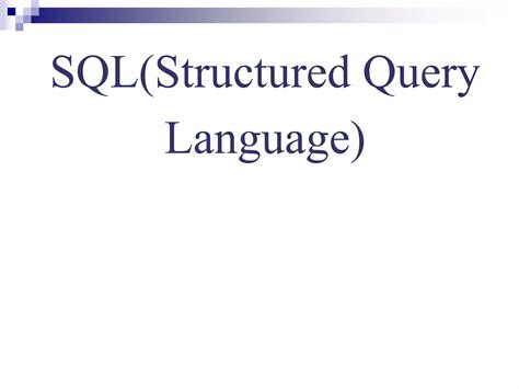 Image result for SQL Learning PPTs