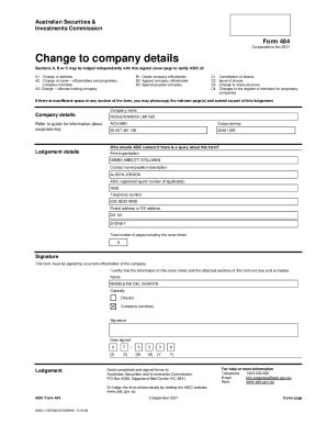 Image result for ASIC Form 484 Paper Form