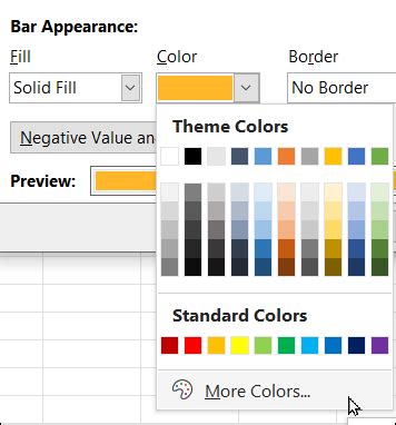 DataBar Excel Conditional Formatting に対する画像結果