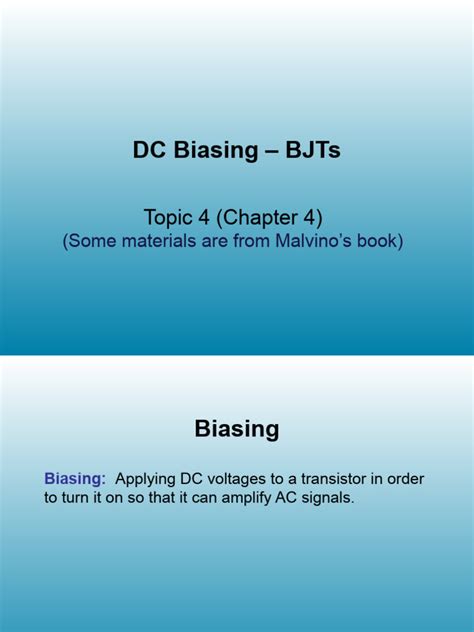 Image result for What Is DC Biasing of BJT