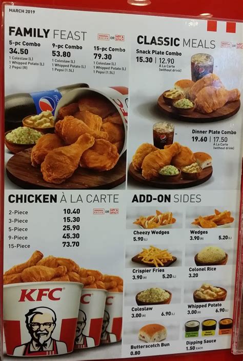Afbeeldingsresultaten voor KFC Menu and Prices in MT Edgecombe