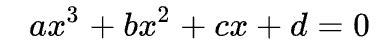 Image result for Cubic Equation Example