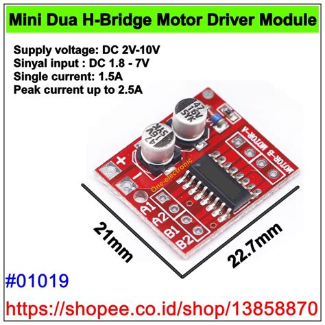 Toradh íomhá ar Mini Motor Driver Module