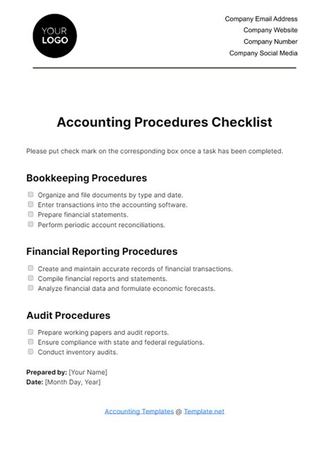 General Account Process Checklist に対する画像結果