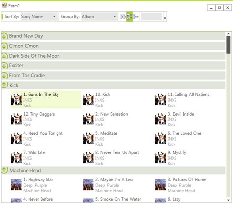 Image result for List View WinForms