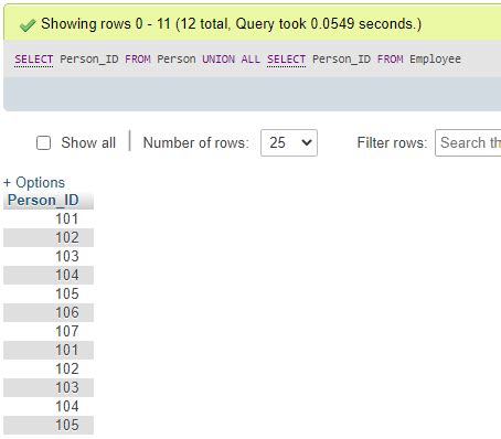 Image result for Union MySQL