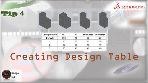 Image result for Design Table in SolidWorks