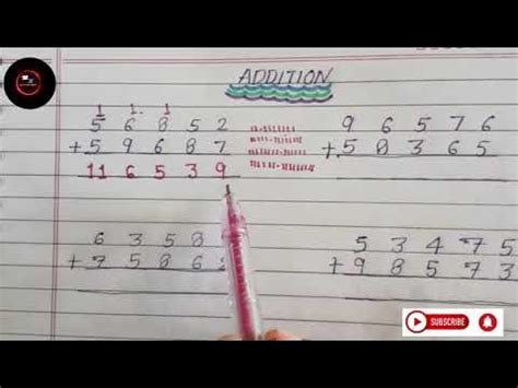 Toradh íomhá ar Addition of 5 Digit Numbers