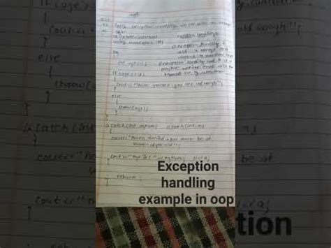 Image result for Exception Handling OOP Example
