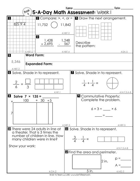 Image result for Preview Math Test 4th Grade