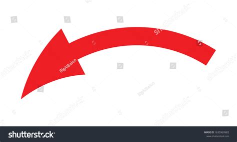 Image result for Downward Left Red Curved Arrow