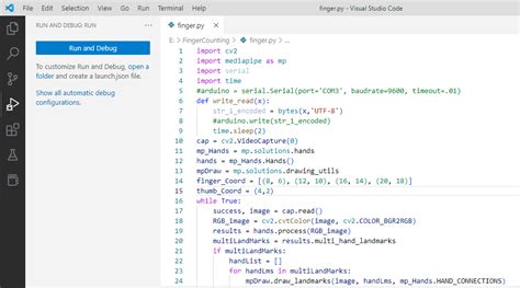 Image result for Finger Python Code