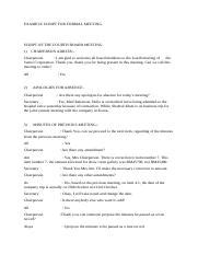 Formal Meeting Script Example に対する画像結果