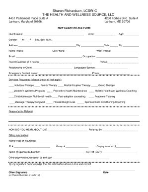 Afbeeldingsresultaten voor Social Work Intake Form