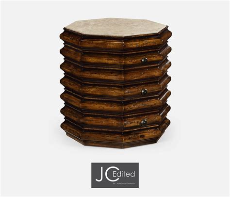 Octagonal Table with Drawers に対する画像結果