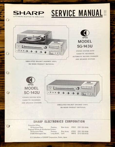 Radio / Stereo System Service Manual *Original* – Vintage Audio Store ...