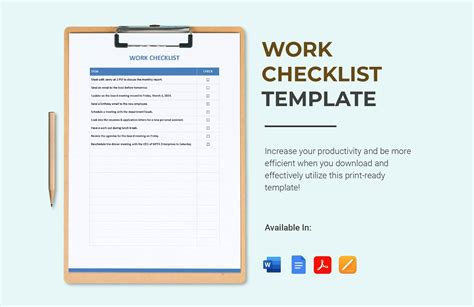 Image result for Employee Task Checklist Template