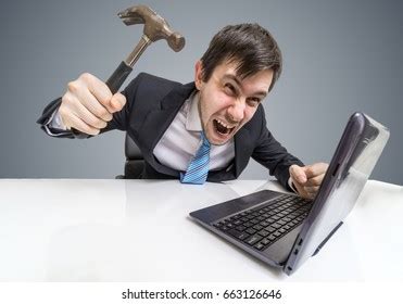 Afbeeldingsresultaten voor Guy Raging at Computer