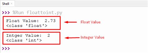 Int to Float Program in Python に対する画像結果